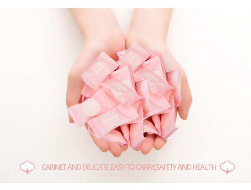 MAYOUTH 100PCS Disposable Compressed Towels Mini Coin Tissue Cotton Hand Wipes Sweat Compressed Face Towel Tablets Clean Washcloth Portable for Travel Camping Home Outdoor Party - Image 3